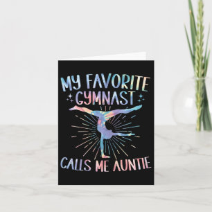 Carte Ma Gymnaste Favorite M'Appelle Tie Tee Gymnas