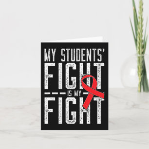 Carte Ma lutte étudiante est ma lutte contre le cancer d