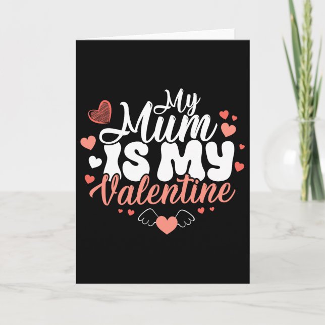 Carte Ma maman est ma Saint-Valentin Drôles de filles Sa (Devant)
