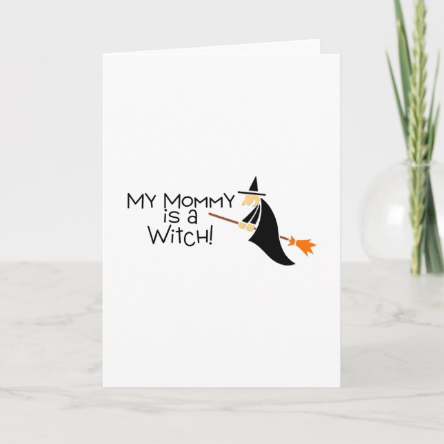 Carte Ma Maman Est Une Sorcière (Devant)