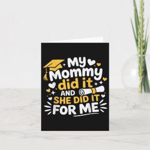 Carte Ma Maman L'A Fait Et Elle L'A Fait Pour Moi, Mo Di