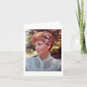 Carte Ma mère Alice Joyce Elliott âgée de 51 ans à son m