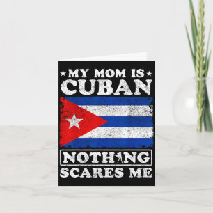 Carte Ma mère est cubaine rien ne me fait peur cuba fête