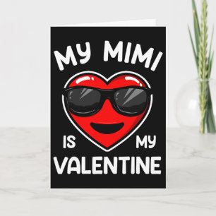 Carte Ma Mimi est mon cœur de la Saint-Valentin Garçon F