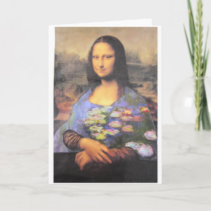 Carte Ma nouvelle robe - Mona Lisa dans un Monet