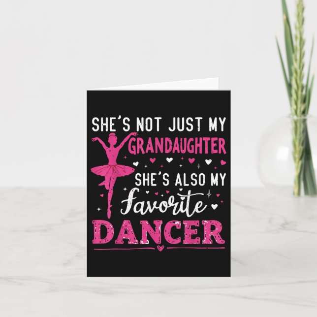 Carte Ma Petite-Fille Ne Fait Pas Que Changer Mon Danseu (Devant)