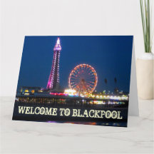 Ma photo Black Pool Central Pier Lights Cushion