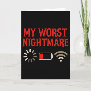 Carte Ma pire nuit effrayante - Jeu de console pour amat