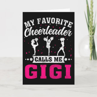 Carte Ma pom-pom girl préférée m'appelle Gigi pour la fê