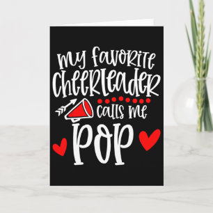 Carte Ma pom-pom girl préférée m'appelle Pop Drôle de po