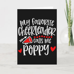 Carte Ma pom-pom girl préférée m'appelle Poppy Blague de