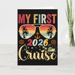 Carte Ma première croisière 2026 Vacances Famille assort