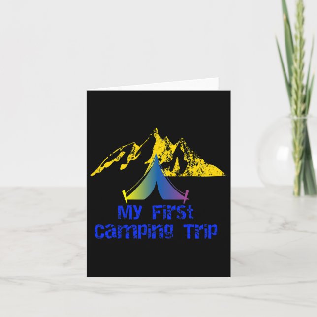 Carte Ma première tente de camp d'aventure de Randonnée  (Devant)