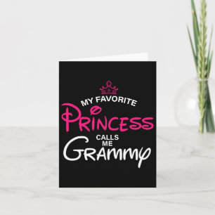 Carte Ma princesse préférée m'appelle Grammy fille Père