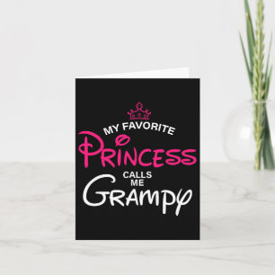 Carte Ma princesse préférée m'appelle Papi fille père