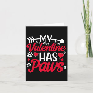 Carte Ma Saint-Valentin a des pattes Amoureux drôle de c