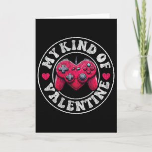 Carte Ma Saint-Valentin gentille joueuse de jeux vidéo C