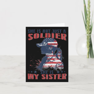 Carte Ma Soeur Est Un Soldat 4 juillet Patrie Militaire