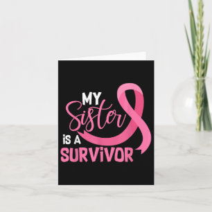 Carte Ma Soeur Est Une Survivante Soutien Cancer Du Sein