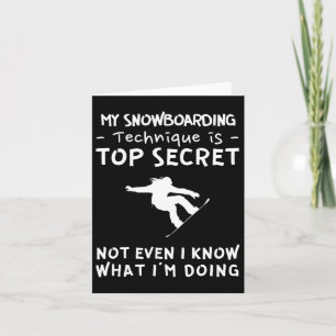 Carte Ma Technique De Snowboard Est Très Secret Même Moi
