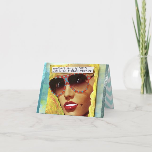 CARTE MA VIE DE NOTECARD-SOMETIMES SENT LE GOÛT (Devant)