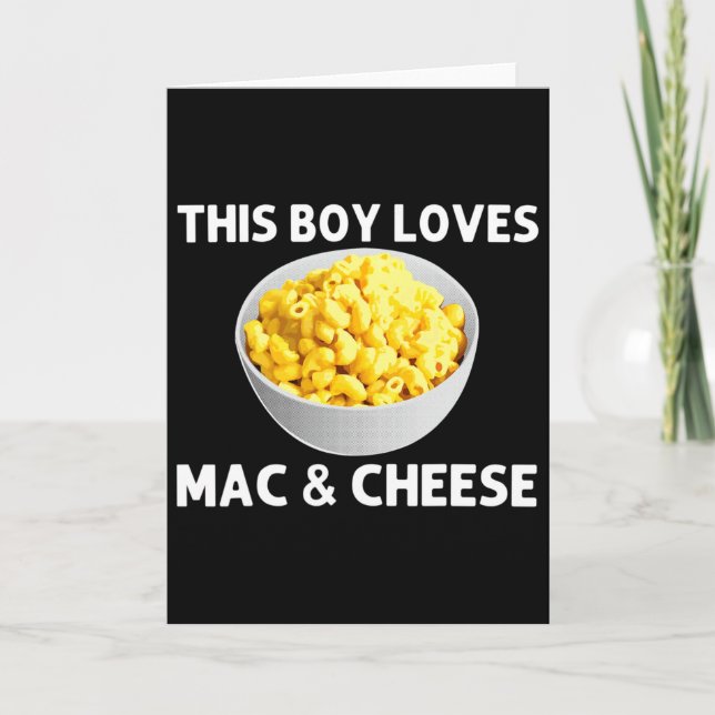 Carte Mac And Cheese Cool Pour Garçons Enfants Macaroni  (Devant)