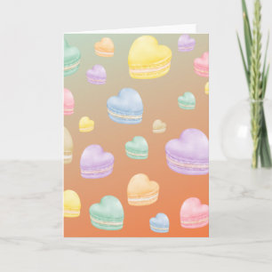 Carte Macarons du coeur vide