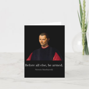 Carte Machiavel Cite L'Art De Guerre Machiavélique Wise 