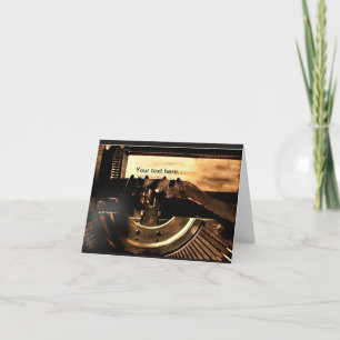 Carte Machine à écrire Vintage personnalisée