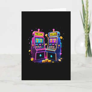 Carte Machine à sous chanceuse Amoureux de casino de jeu