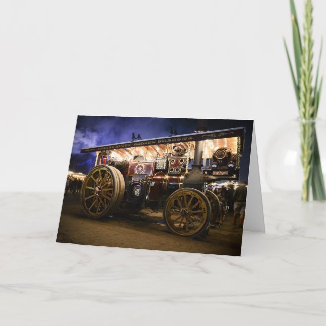 CARTE MACHINE À VAPEUR DE "QUO VADIS" - (Devant)