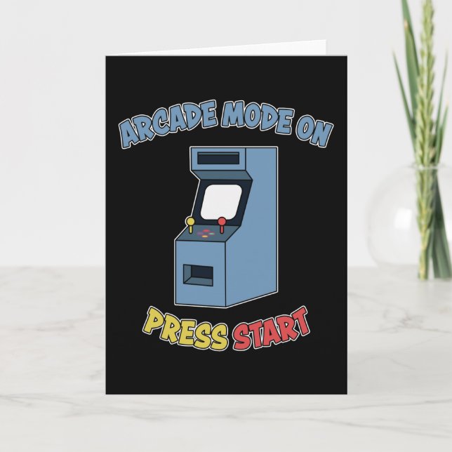 Carte Machine de jeu vidéo rétro arcade Cadeau de jeux r (Devant)