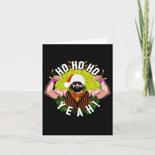 Carte Macho Noël Père Noël Crème De La Lutte De Crop