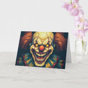 Carte Mad Circus Side Show Carnival Clown Halloween