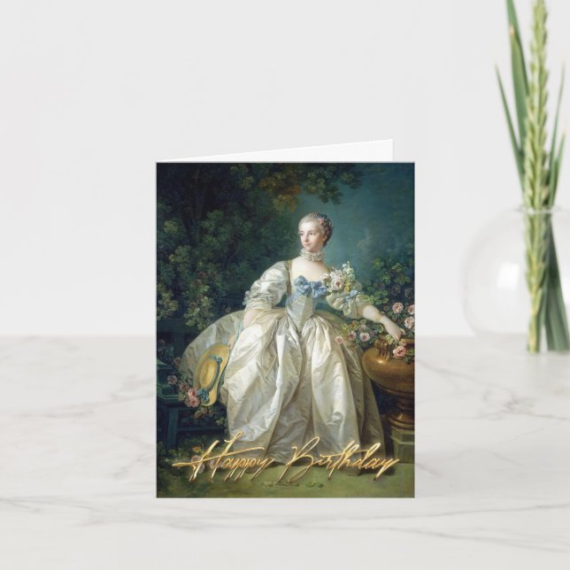 Carte Madame Bergeret 1766 Joyeux Anniversaire (Devant)
