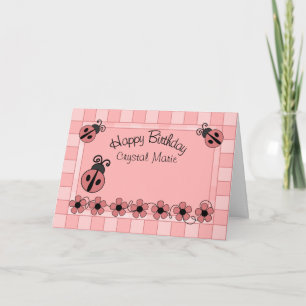 Carte Madame Bug Birthday