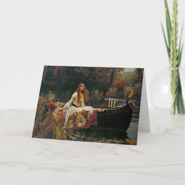 Carte Madame de Shalott sur l'eau (Devant)