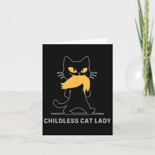 Carte Madame Kamala Harris sans enfants et avec des chat