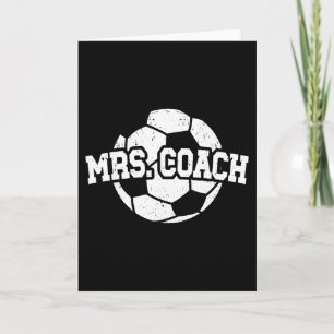 Carte Madame l'entraîneuse de football Épouse d'un entra