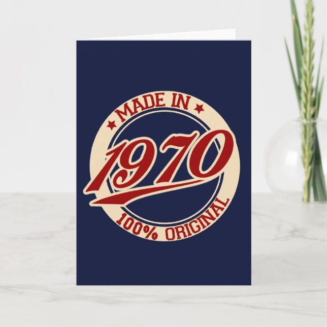 Carte Made In 1970 (Devant)