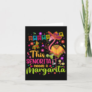 Carte Mademoiselle a besoin d'une Margarita Cinco De May