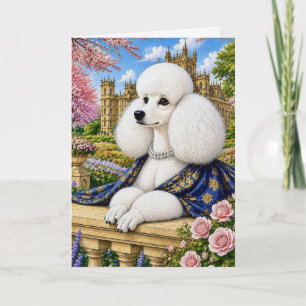 Carte Mademoiselle Lady Violet Poodle 