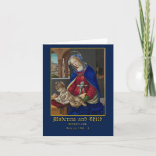 Carte Madone et Enfant Filippino Lippi Salutation