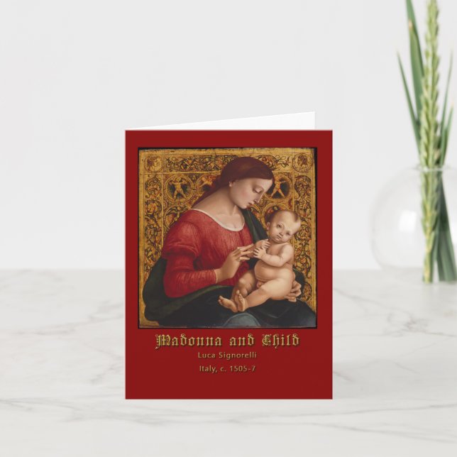 Carte Madone et Enfant Luca Signorelli (Devant)