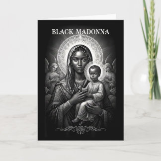 Carte Madone noire Mère noire et enfant Christian Bla