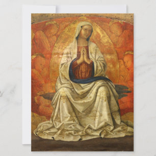 Carte Madonna à Gloria (Vierge Marie inscrite)