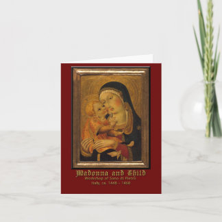 Carte Madonna et art de Renaissance d'enfant Sano di