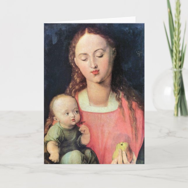 Carte Madonna et Enfant - Albrecht Durer - c1526 (Devant)
