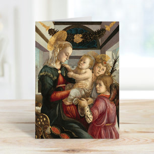 Carte Madonna et l'enfant avec les anges Botticelli