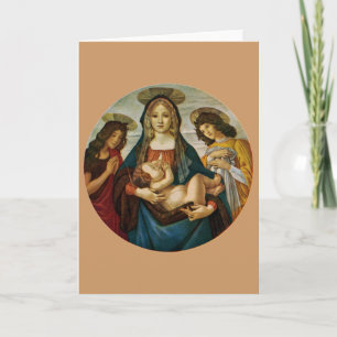 Carte Madonna et l'enfant de Botticelli